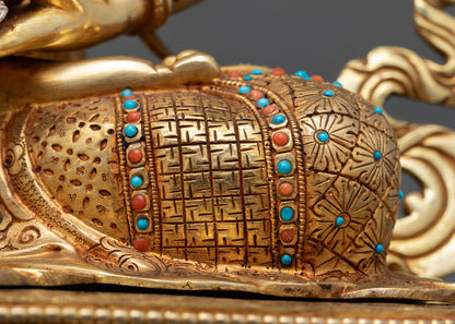 Vajrasattva Statue | Himalayan Buddhist Copper Sculpture