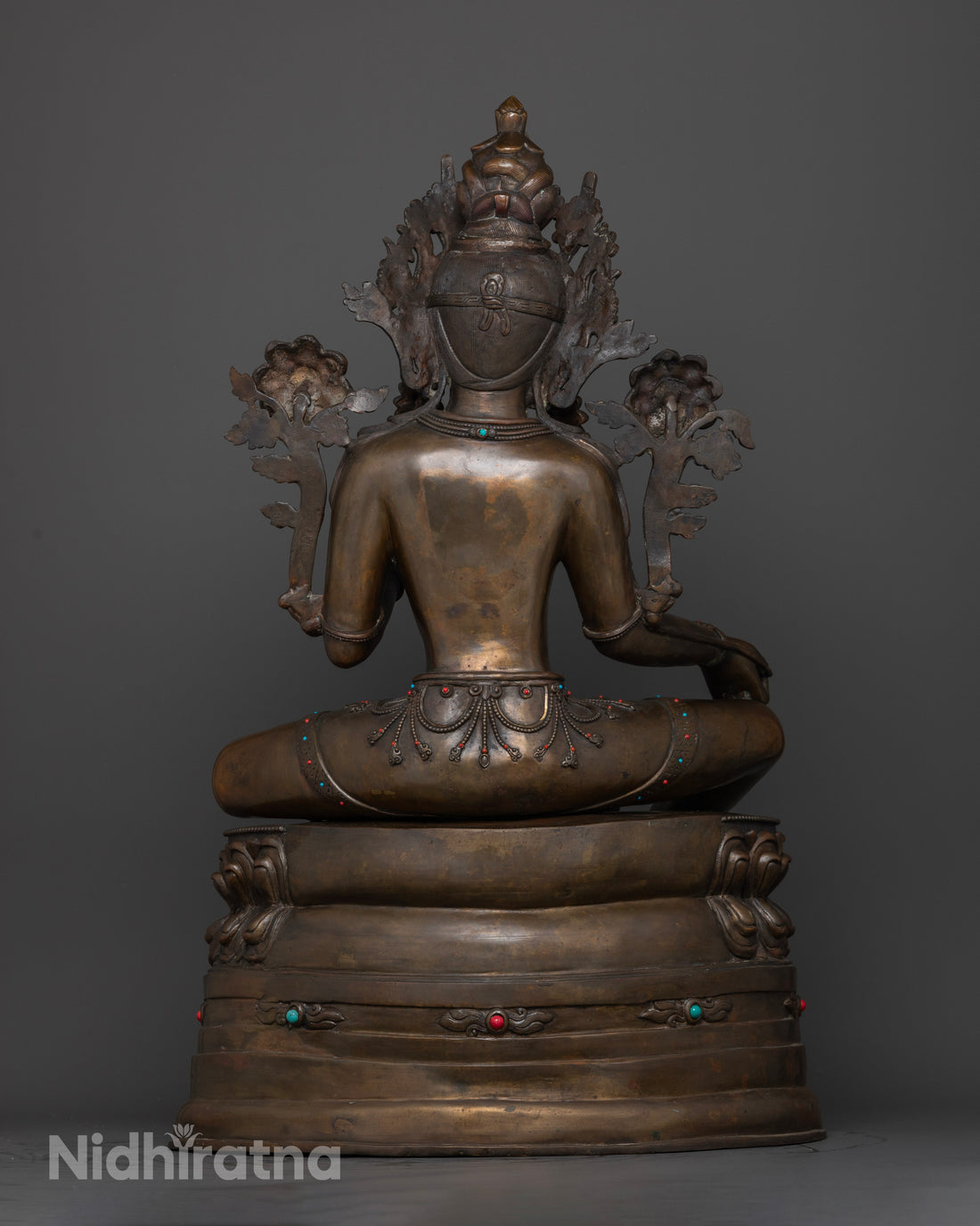 Oxidized Green Tara Sculpture for Spiritual Connection