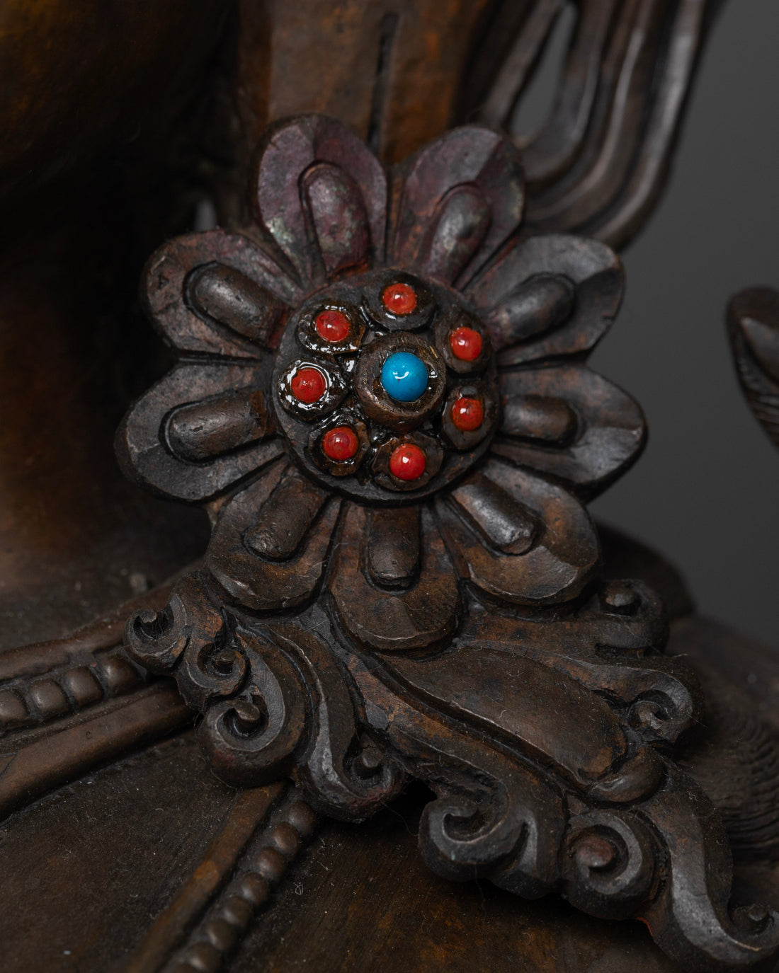 Oxidized Green Tara Sculpture for Spiritual Connection