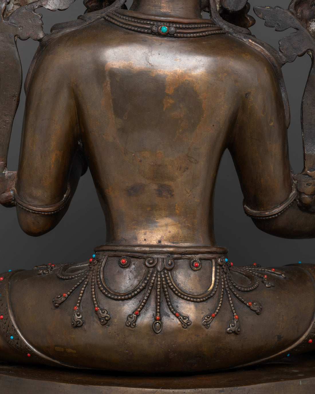 Oxidized Green Tara Sculpture for Spiritual Connection