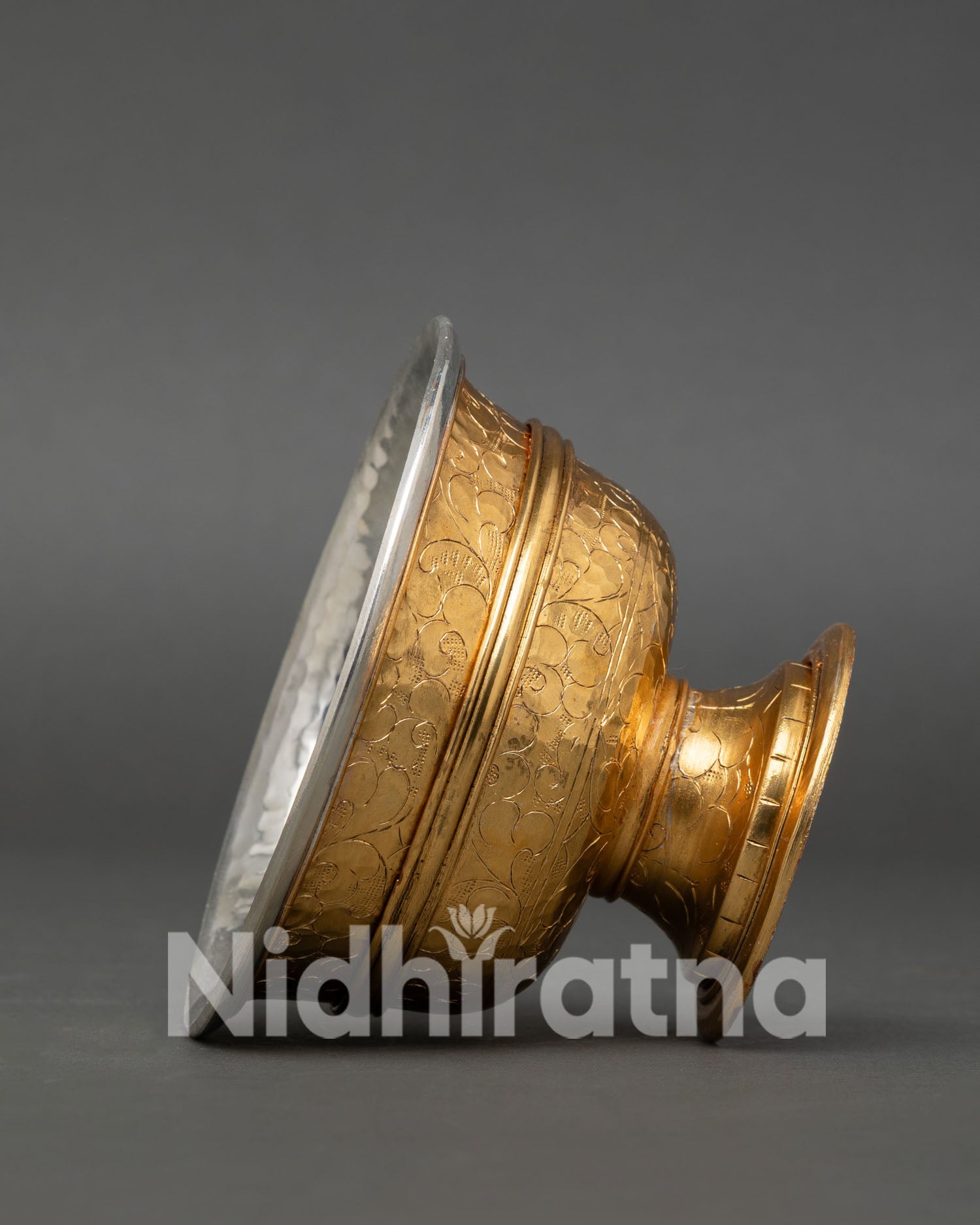 Water Offering Bowl by Newari Artisans for Daily Rituals