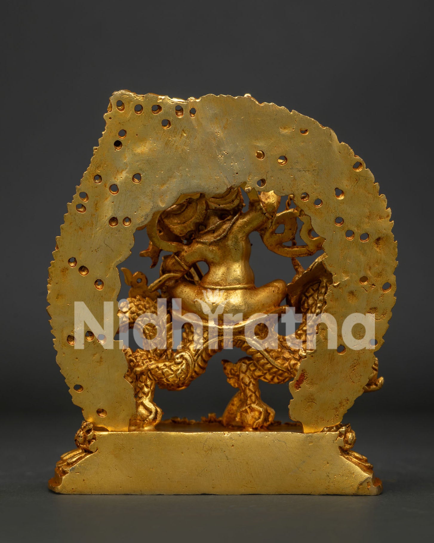 White Dzambhala Wealth Deity Statue by Newari Artisans Nepal.
