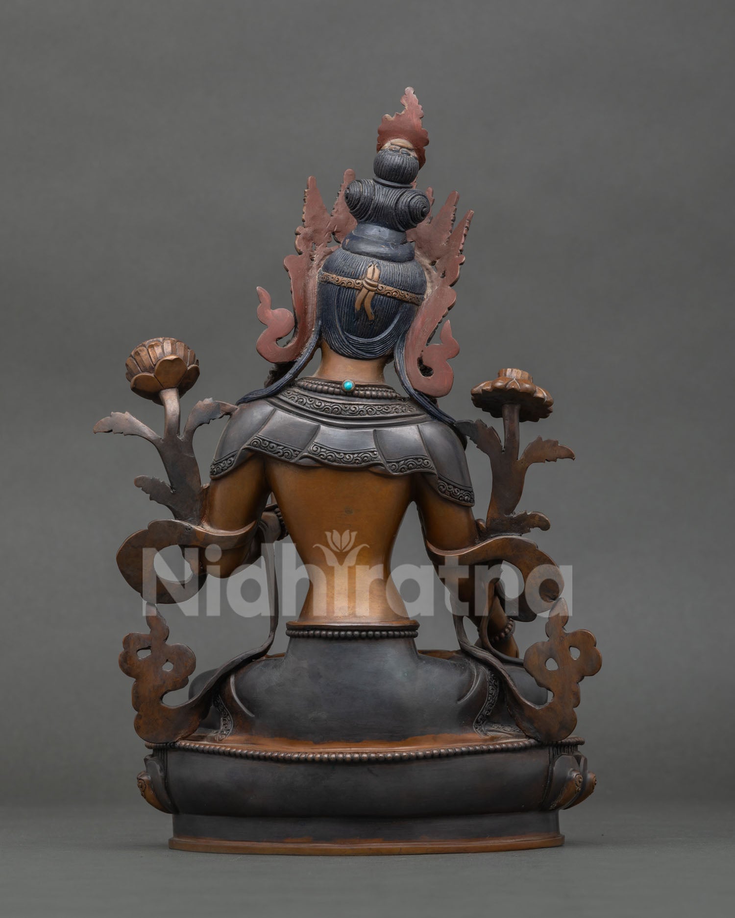 White Tara Statue by Newari artisans from Patan Nepal.