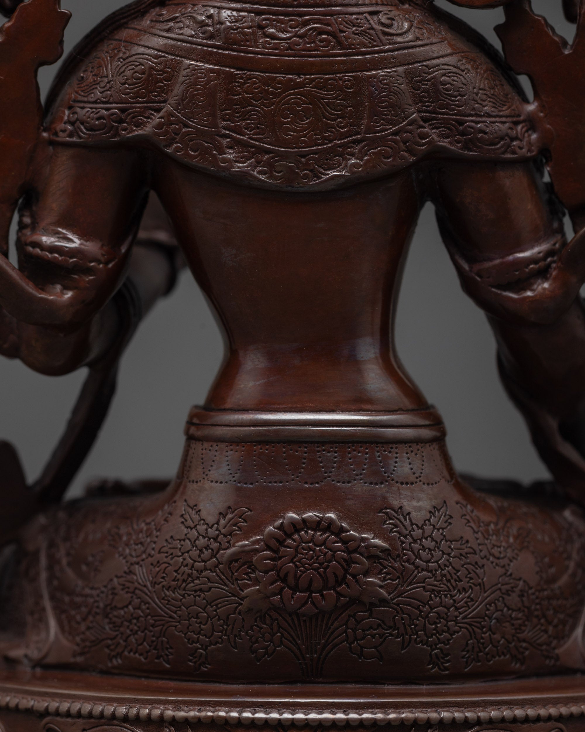Precision-Crafted White Tara Statue | Oxidized Copper Elegance