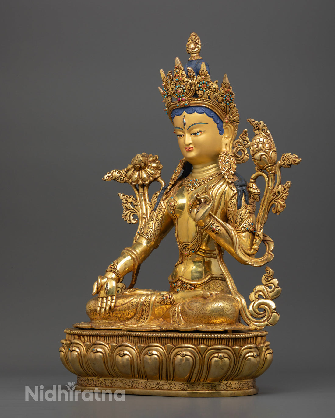 Divine Goddess White Tara Statue