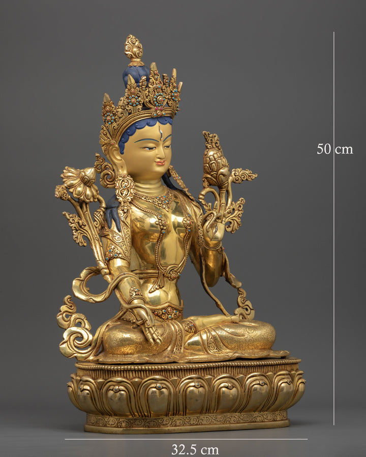 Divine Goddess White Tara Statue